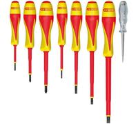 Jeu de tournevis - KS Tools - 922.6218 - 7 pièces - Isolés 1000V - Embouts Fente et PH