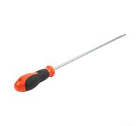 Jeu de tournevis longue portée de 30,5 cm pour outils Phillips à tête plate pour vis à encastrer profondes - Acier au chrome vanadium avec poignée antidérapante 410 mm au total (tournevis fendu)