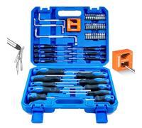 Jeu de Tournevis Magnétique 51 Pièces, SORAKO Set Tournevis Precision et Torx, Cruciforme, Plat avec 30 Embouts et Poignée Soft-grip pour Bricoleurs et Professionnels