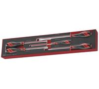 Jeu de tournevis Plat- Ph Foamx4 tray 5 pièces Teng Tools TEX915N