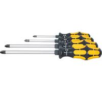 Jeu de tournevis Pozidriv Wera, avec capuchon de protection, 4 pièces