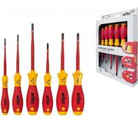 Jeu de tournevis VDE slim (plats, PH, PZ/S) 6 pièces Wiha | 4010995383626