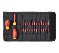 Jeu de tournevis Wiha slimVario VDE 1 set vis à fente, cruciforme Phillips,
