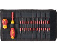 Wiha Jeu de tournevis Wiha SlimVario® 18 pièces avec lames interchangeables VDE Quantité:1