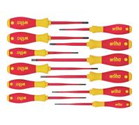 Jeu de tournevis Wiha VDE 12 pièces vis à fente, vis Pozidriv, cruciforme