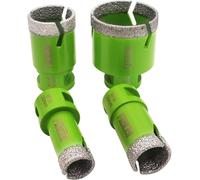 Jeu de trépans diamantés, 4 pièces, 20/25/35/50 mm, filetage M14, pour perçage à sec ou à l'eau