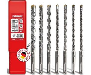 Jeu de vis à béton SDS PLUS - 7 pièces 6, 8, 10, 12, 14 x 160 mm - Forets à béton - Compatibles avec Hilti, Makita, Metabo - Qualité supérieure