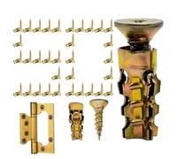 Jeu De Vis D'expansion Courtes 6 × 14 Mm | Réparation De Charnières Et Restauration De Filetage Dénudé Pour Armoire | Ancrages Muraux À Expansion Courte,pour Trou De Porte D'armoire,assemblage Meubles