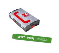 Jeu de vis pour panneaux agglomérés TOX L-BOXX Mini 3 et 3,5 mm (700 pièces), empreinte TX + mètre pliant 2 m vert avec impression, vis à bois en 6 tailles dans un bac de rangement, 094909168