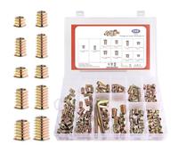 Jeu d'Écrous à Six Pans Creux | Assortiment d'Écrous Hexagonaux,Ensemble De Connecteurs De Boulons, Quincaillerie Pour La Maison Pour Meubles En Bois De Pin Et Panneau De