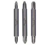 Jeu d'embouts à deux têtes PH 1, PH 2, PH 3 Bosch Accessories 2607001748 3 pc(s)