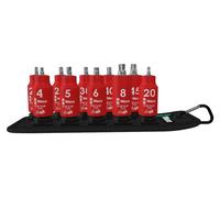 Wera Wera Belt B VDE 1 Zyklop Jeu de douilles à embout TX/à six pans creux avec fonction de retenue, entraînement 3/8 pouces, 10 pièces Quantité:1