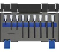 Jeu d'embouts de tournevis à six pans creux 1/2" 4-14 mm, 9 pièces, Gedore | 4010886949764