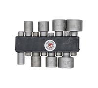 BGS Do it yourself Jeu d'embouts/douilles 67308 6,3 mm (1/4") 5-13 mm 8 pièces