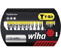 Wiha Wiha Jeu d'embouts FlipSelector embout Y de 25 mm Phillips, Pozidriv, TX 13 pcs 1/4" (41827) Quantité:1
