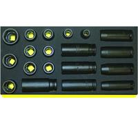 Jeu d'embouts Stahlwille 1/2" - long - TCS 50IMP/51IMP/19