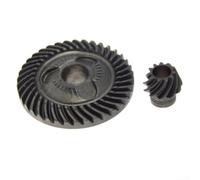 Jeu d'engrenages 1607000D4Y pour Meuleuse GWS7-125 GWS9-125 | Pour Meuleuse pour bosch, Compatible GWS7-125 et GWS9-125, Matériau Métal pour durable, Finition Noire, Lot de 2 Pièces