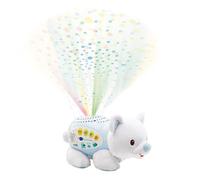 VTech Veilleuse bébé Ourson Dodo Nuit Étoilée – Projection plafond, Musique & Berceuses (Contenu FR)