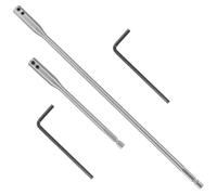 Jeu D'extension de Mèche pour Perceuse, Changement Rapide, Métal Argenté | Rallonges de Foret à Bois, Design Compact et Léger, Polyvalence, avec Clés, pour Embout Perceuse Visseuse