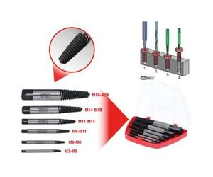 Jeu D'extracteurs De Goujons Ks Tools Pour Goujons De M3-m18 6 Pcs