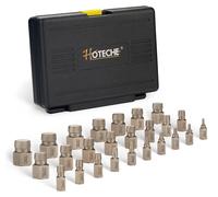 Jeu d'extracteurs de vis, 25 pièces, de 3,5 à 23 mm, en acier chromo-molybdène