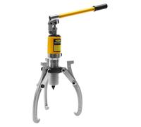 Jeu d'extracteurs hydrauliques - Extracteur de roulement 2/3 bras 15 t - Portée max. 30 cm - Saillie 18 cm - Course 6 cm - Acier au carbone - Avec coffret - Jaune