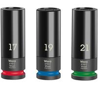 Wera Jeu de douilles Wheel Impaktor C Set 1 05004595001 – 17/19/21 mm – 1/2" 3 pièces