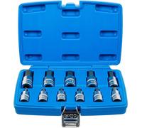 Jeu d'inserts d'embouts, embouts hexagonaux intérieurs 1/2", 11 pcs pouces ta...