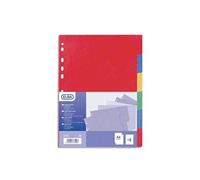 Intercalaires neutres A4+ 6 positions carte lustree 225g assorti
