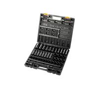 Jeu Douilles à Chocs Cr-V 6 Pans avec Barre Mallette pour Auto 1/2" 0,9-3cm 43Piéces