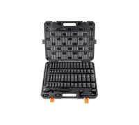 VEVOR Jeu de clés à douilles 1/2 pouce acier allié CR-V 65 pces Jeu de clés à douilles 10-24 mm de profondeur hocs, HRC 42-48 Coffret d'outils clés à douilles, métrique Extracteur de vis