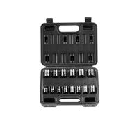 VEVOR Coffret Douilles à Chocs 3/8 pouce Métrique 7-20 mm, Kit pour liquet 14PCs, en Acier Allié Cr-Mo, 6 Pans, Marquages de Taille Faciles à Lire, pour la Réparation Automobile, Atelier