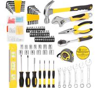 Jeu d'outils 108 pièces, quincaillerie ménagère, outils à main, combinaison, kit de réparation automobile, boîte