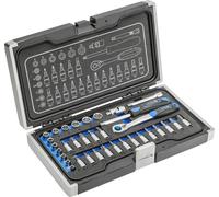 Jeu d'outils 34 pièces Clés à douille 1/4" 34 pièces. HT1R464 Mallette HOGERT