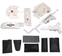 Jeu d'outils 6 pièces - avec hi-lo-mètre et rapporteur d'angle - Jeu de raccords à souder - Jeu de tubes hauts et longs - Contrôle de soudure