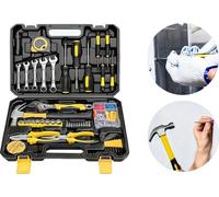 Jeu d'outils, 88 pièces, acier et plastique durables, 18" x 12" x 6", boîte à outils multifonctions, idéal pour les réparations à domicile et automobiles