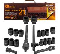 Jeu d'outils à frapper 3/4" 21 pièces (12 pages) (17-50 mm)