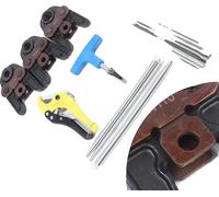 Jeu d'outils à presser, construction durable, design compact, noir