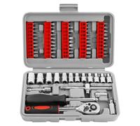 Jeu d'outils auto complet de 68 pièces avec mallette de rangement