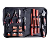 Jeu d'outils Brüder Mannesmann M29044 pour électricien en sacoche 45 pièces
