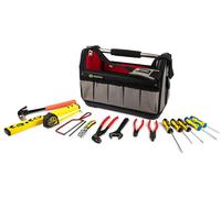 Jeu d'outils complet, multicolore, à usage manuel, avec sac de rangement