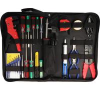 jeu d'outils de 20 pièces dans un sac de rangement pratique, sacoche à outils incluant un kit de soudure