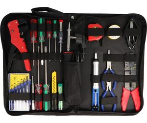 jeu d'outils de 20 pièces dans un sac de rangement pratique, sacoche à outils incluant un kit de soudure