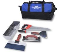 Jeu d'outils de démarrage pour les cloisons sèches de Marshalltown avec sac à outils en nylon bleu