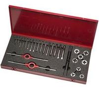 Jeu d'outils de filetage HS-10M M6-M20 34 Cassette métallique HSS
