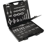 Jeu d'outils de filetage M3-M20, 54 pièces, cassette en plastique HSS