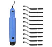Jeu d'outils de ponçage manuel, 11 pièces, comprenant un outil de ponçage manuel avec 10 lames