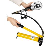 Jeu d'outils de sertissage hydraulique, tête pivotante à 360°, 9 matrices interchangeables, jaune