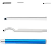 Jeu d'outils de tournage, matériaux de haute qualité, lames interchangeables, bleu