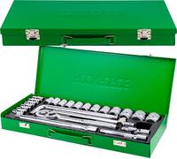 Jeu d'outils douilles, rallonges de cliquet, 24 pièces, 1/2" coffret